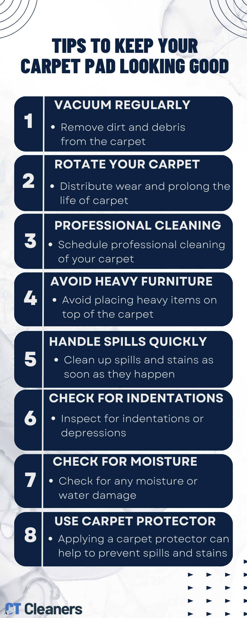 Tips to Keep Your Carpet Pad Looking Good