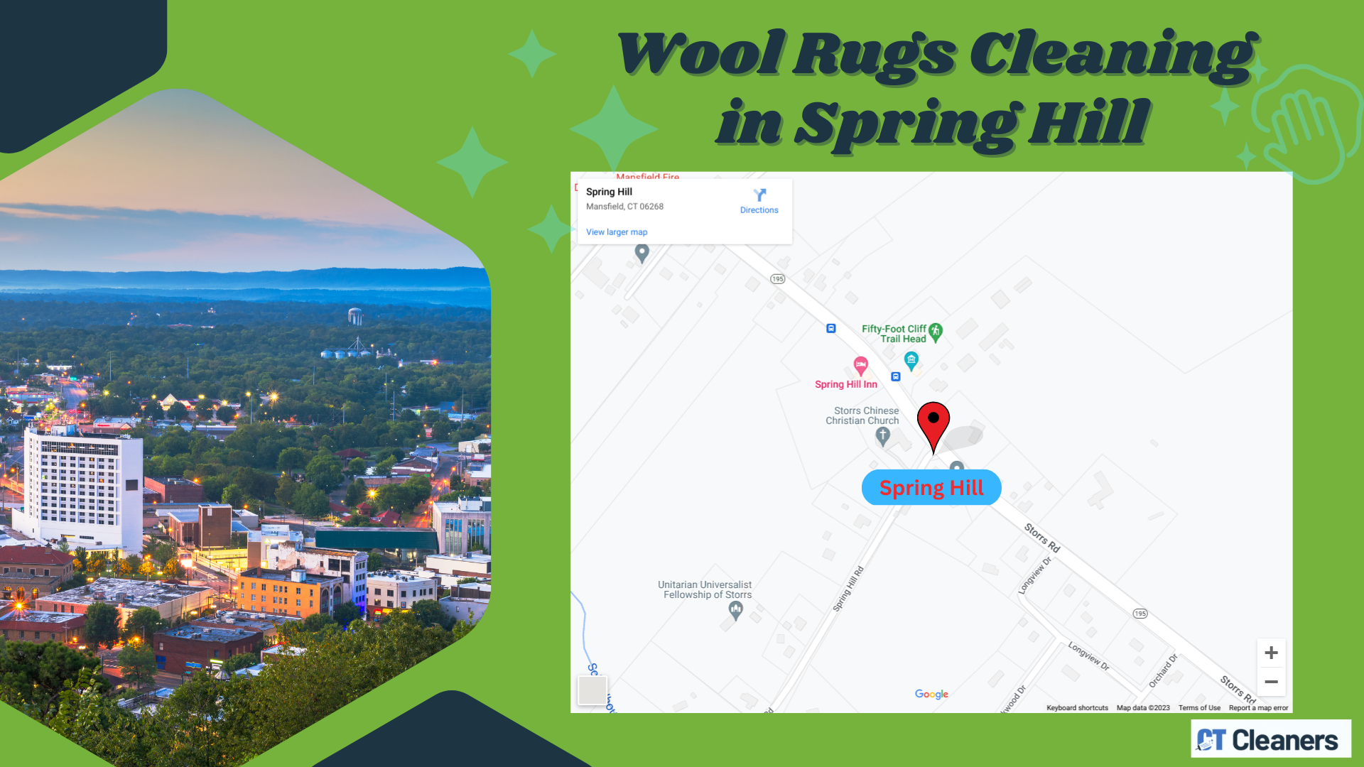 Wool Rugs Cleaning in Spring Hill Map