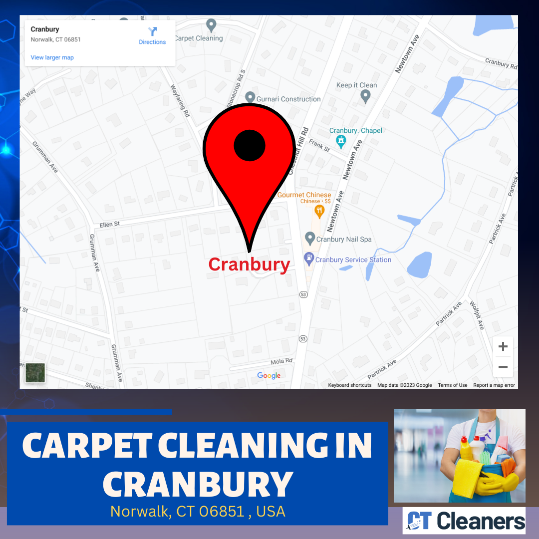 Carpet Cleaning in Cranbury Map