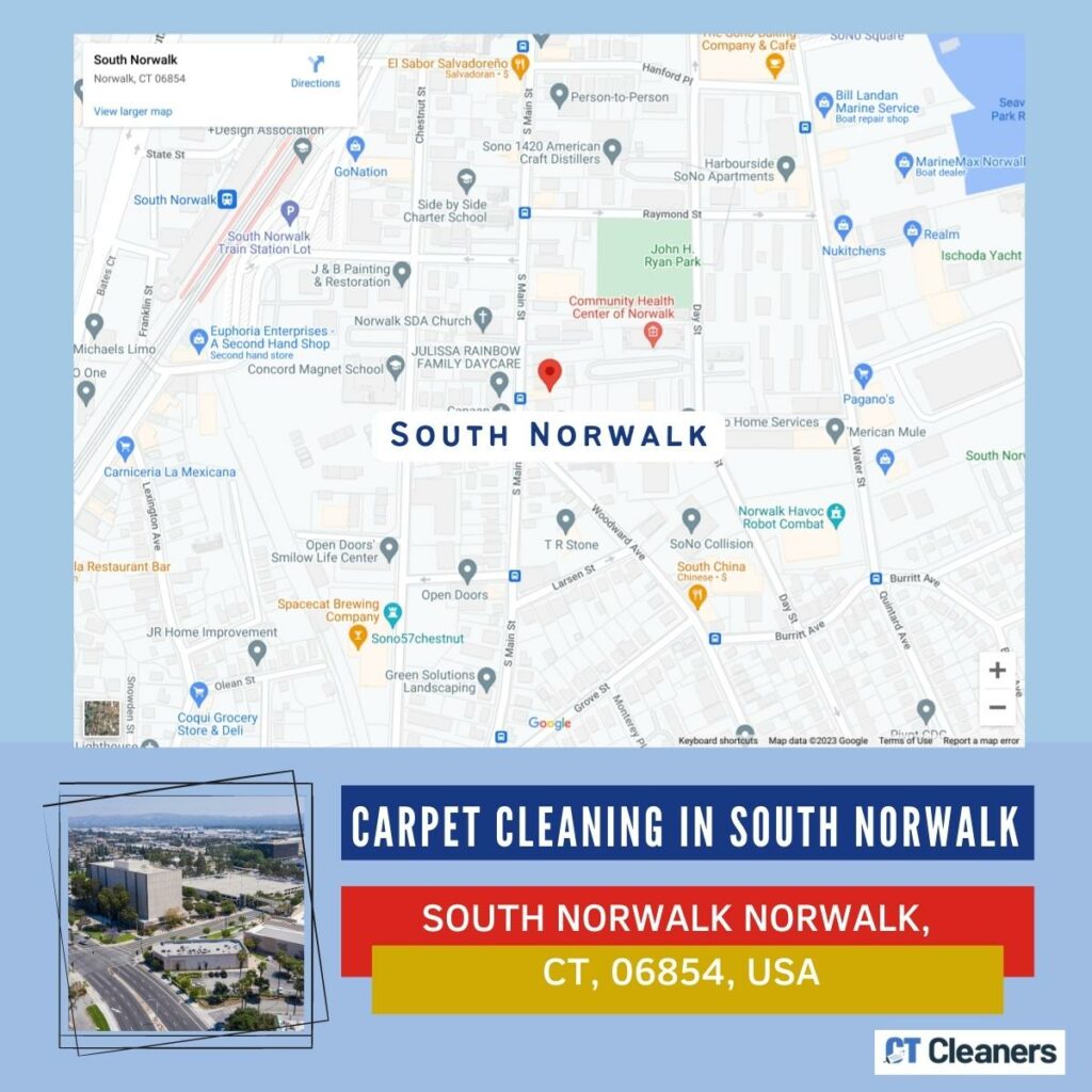 Carpet Cleaning in South Norwalk Map