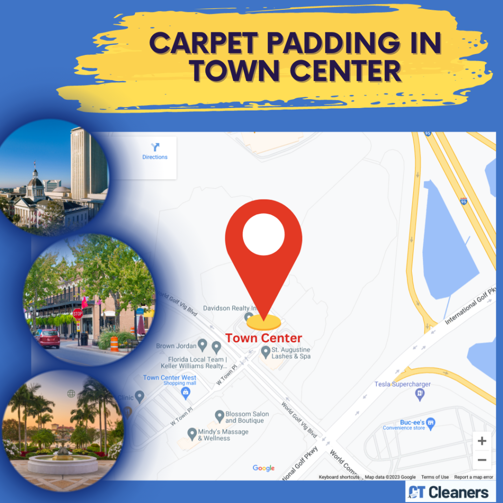 Carpet Padding in Town Center Map