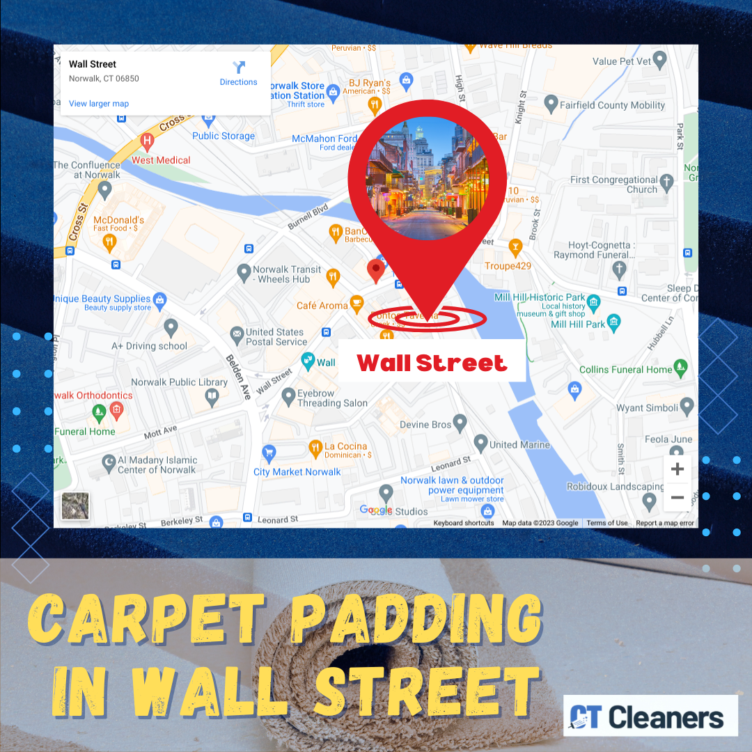 Carpet Padding in Wall Street map