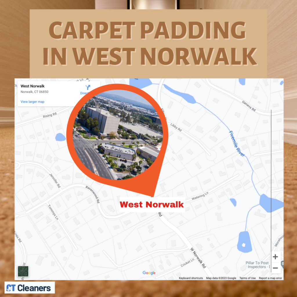 Carpet Padding in West Norwalk Map