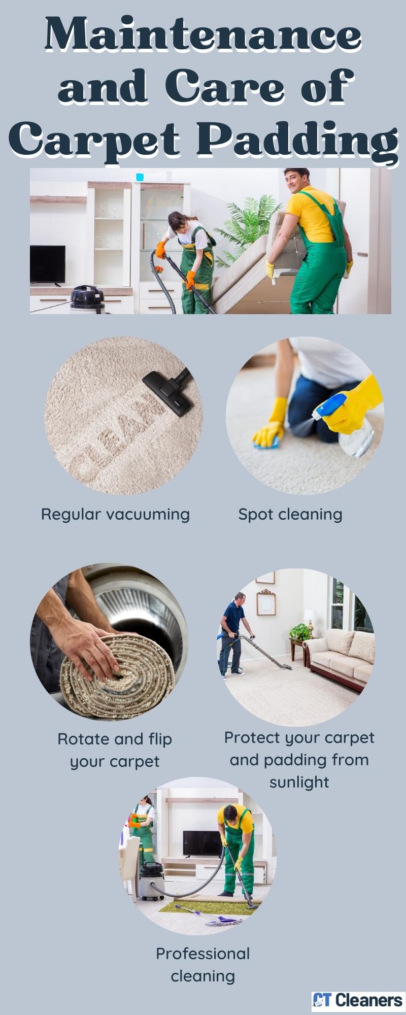 Maintenance and Care of Carpet Padding