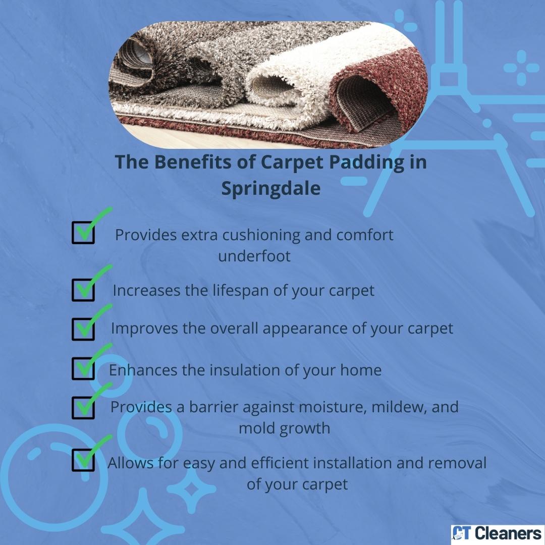 The Benefits of Carpet Padding in Springdale