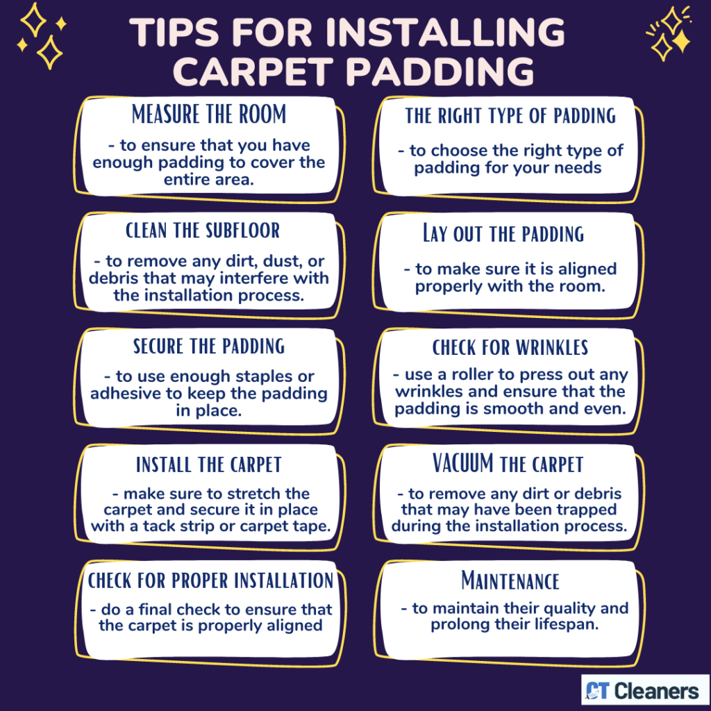 Tips for Installing Carpet Padding