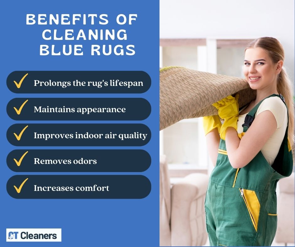 Benefits of Cleaning Blue Rugs