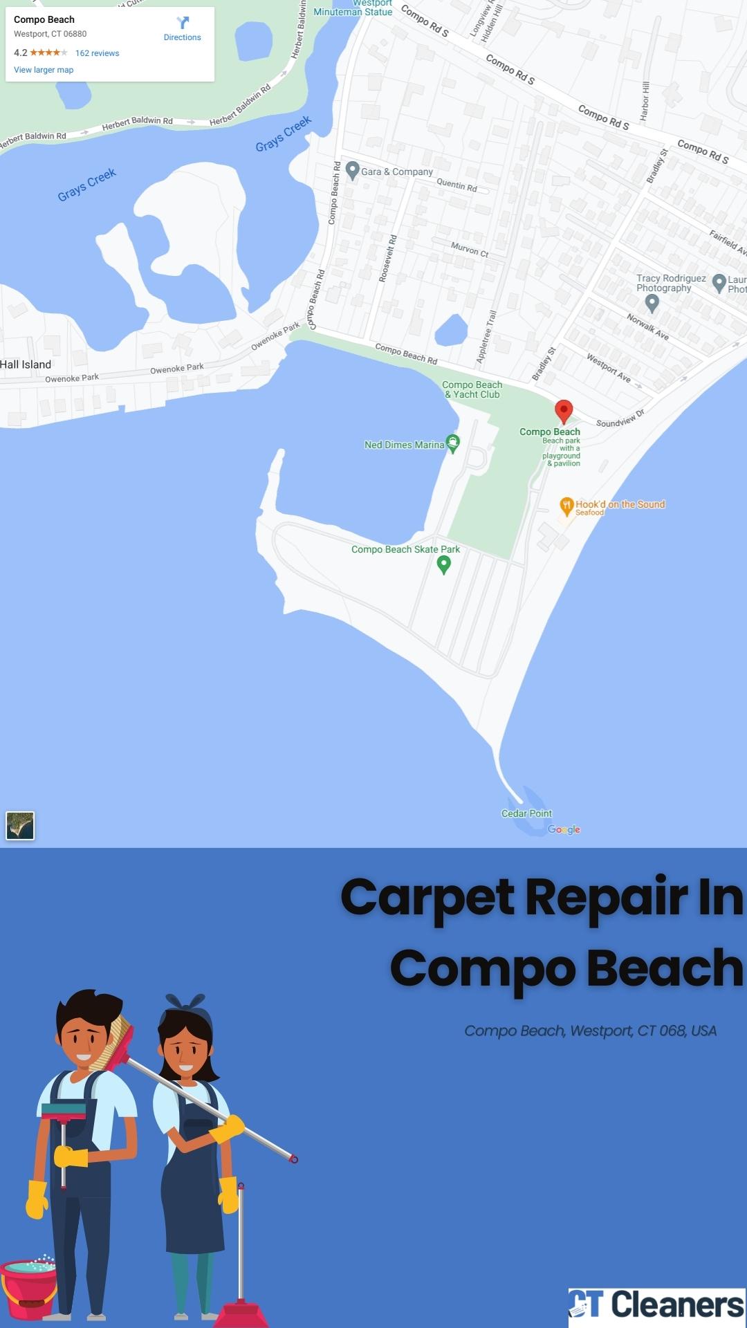 Carpet Repair In Compo Beach Map