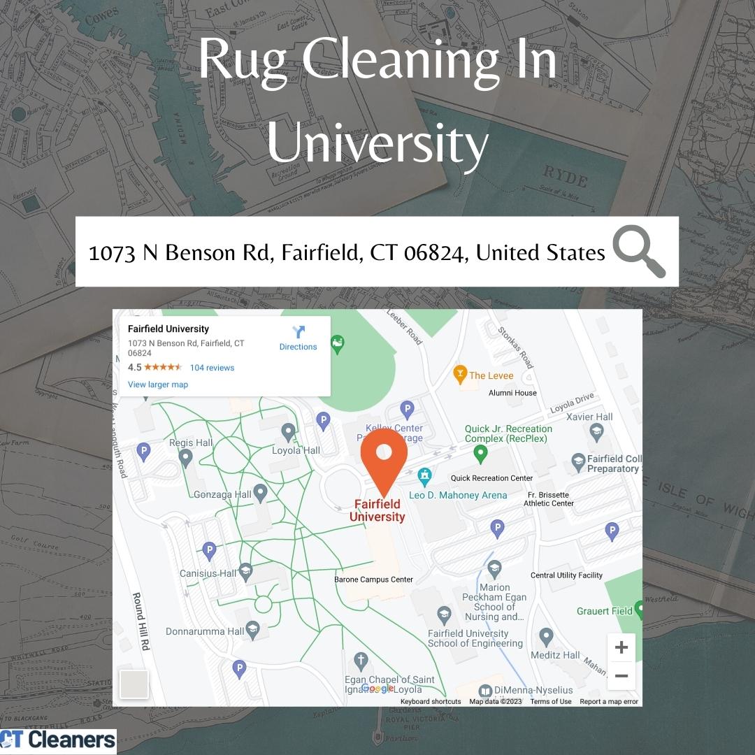 Rug Cleaning In University Map