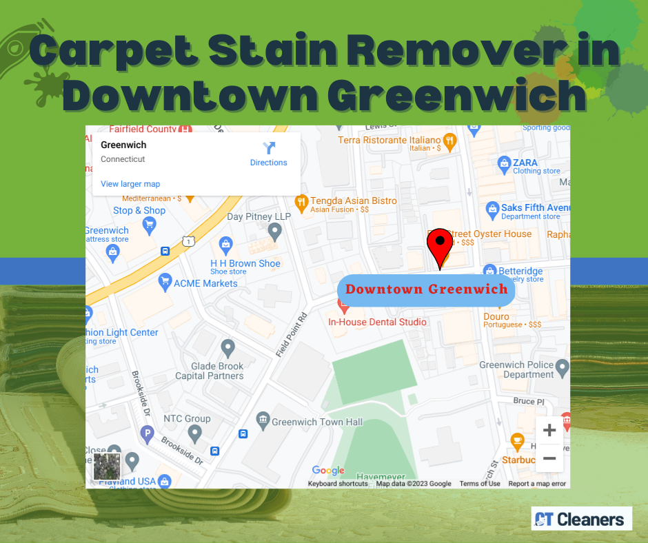 Carpet Stain Remover in Downtown Greenwich Map 