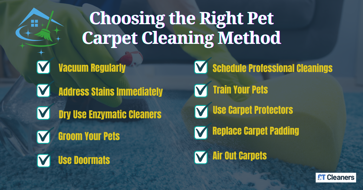Choosing the Right Pet Carpet Cleaning Method 