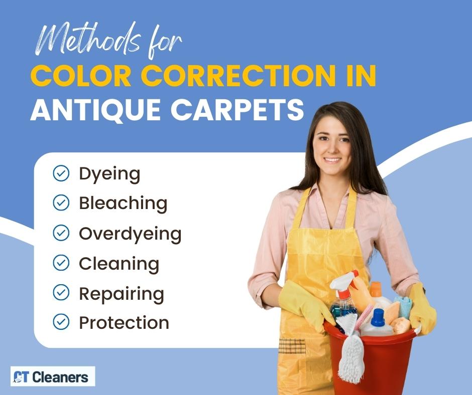 Methods for Color Correction in Antique Carpets