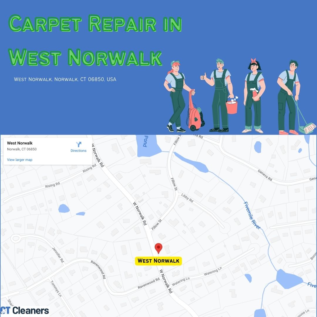 Carpet Repair In West Norwalk Map
