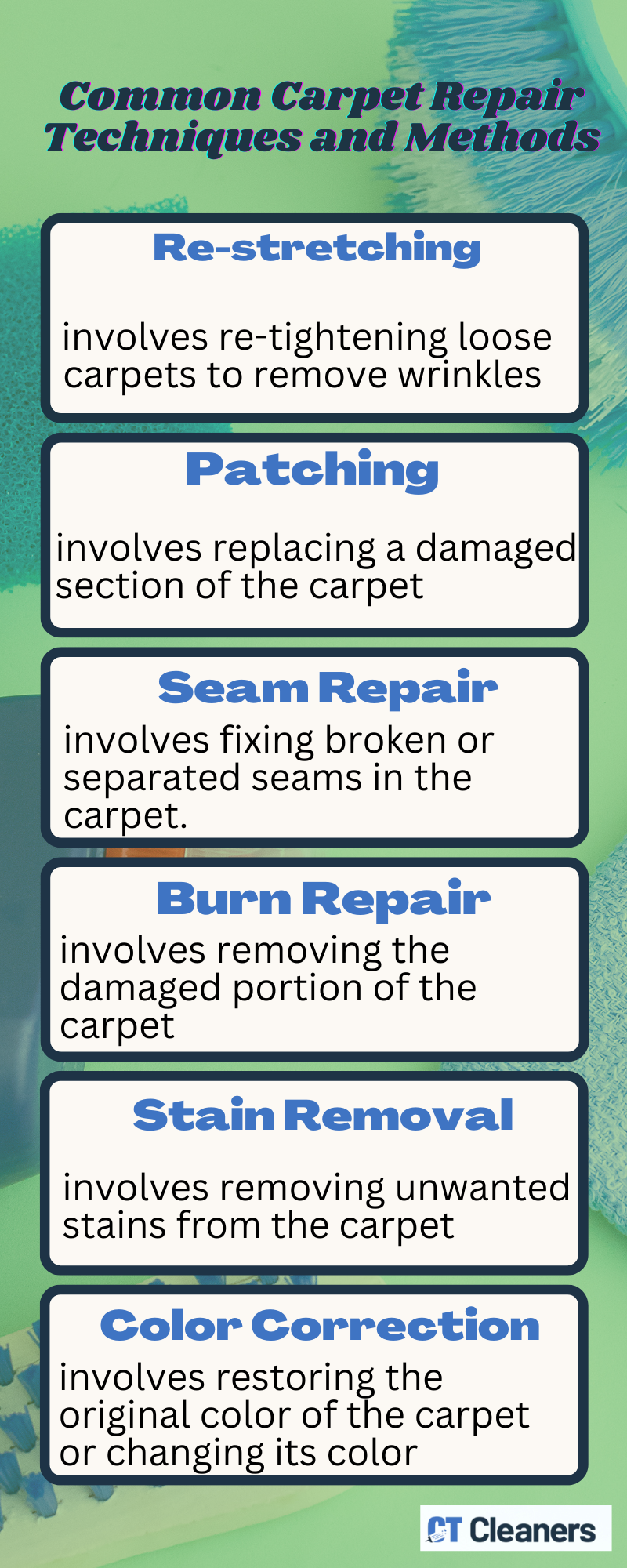 Common Carpet Repair Techniques and Methods