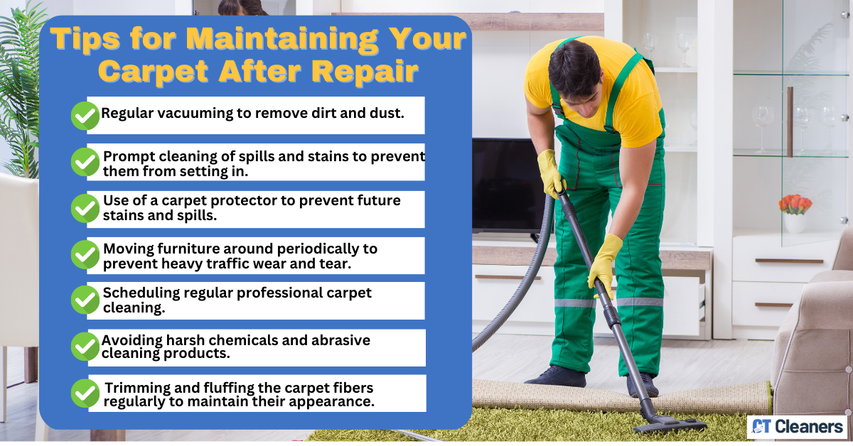 Tips for Maintaining Your Carpet After Repair