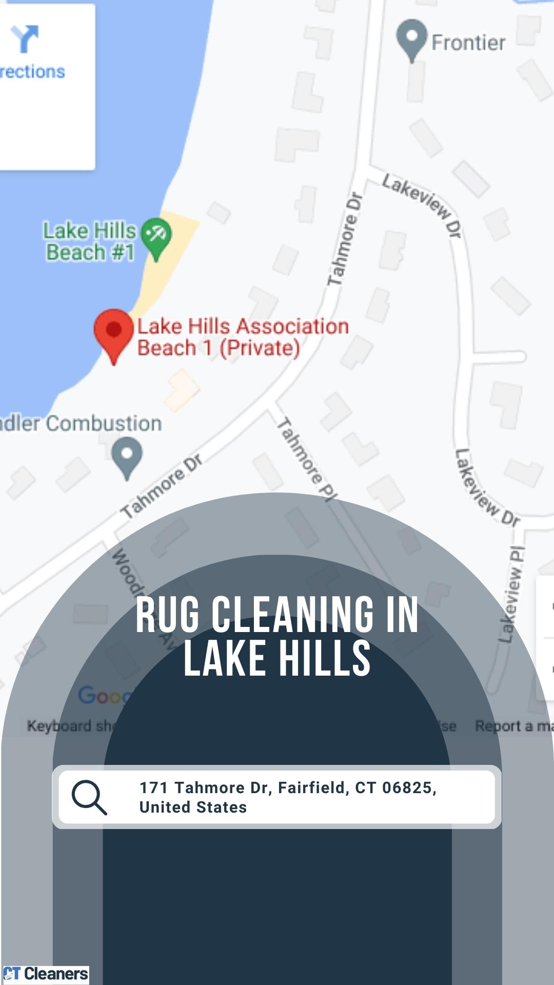 Rug Cleaning in Lake Hills Map
